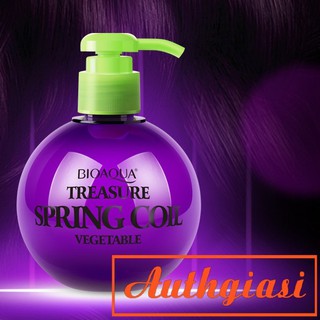 Bình Gel bóp giữ nếp tóc xoăn mềm và phục hồi tóc BIOAQUA Treasure Spring Coil Vegetable 250ml