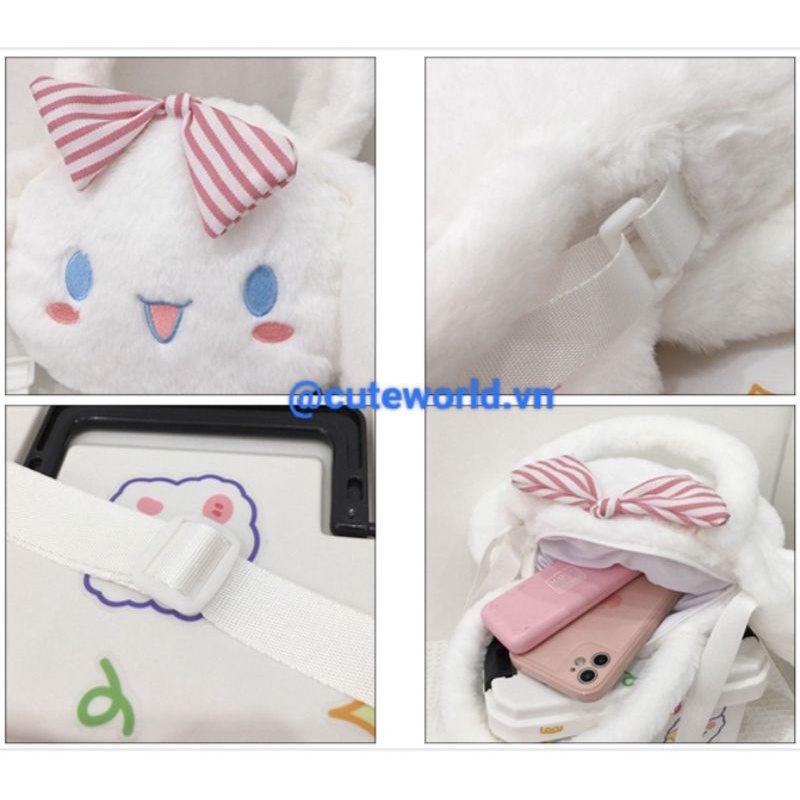 Túi Đeo Chéo Chú Chó Hoạt Hình Cinnamoroll Đáng Yêu