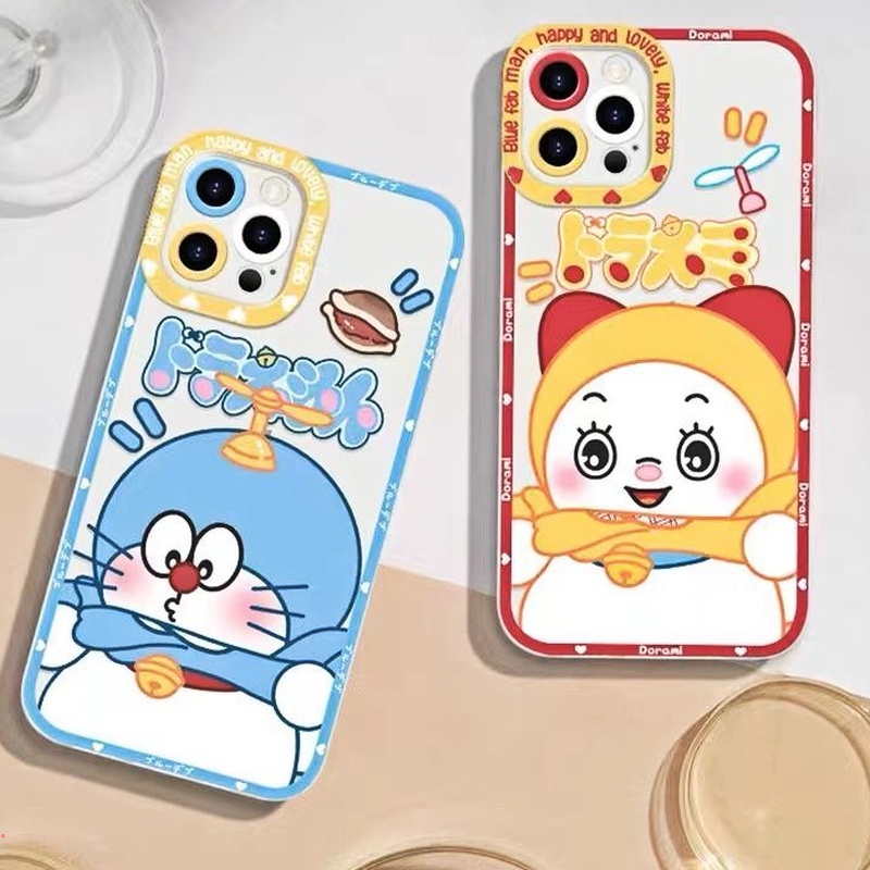 Ốp Điện Thoại Silicon Mềm Trong Suốt In Hình Doraemon Cho Iphone 13 12 11 Pro MAX X XR XS MAX 6 7 8 Plus