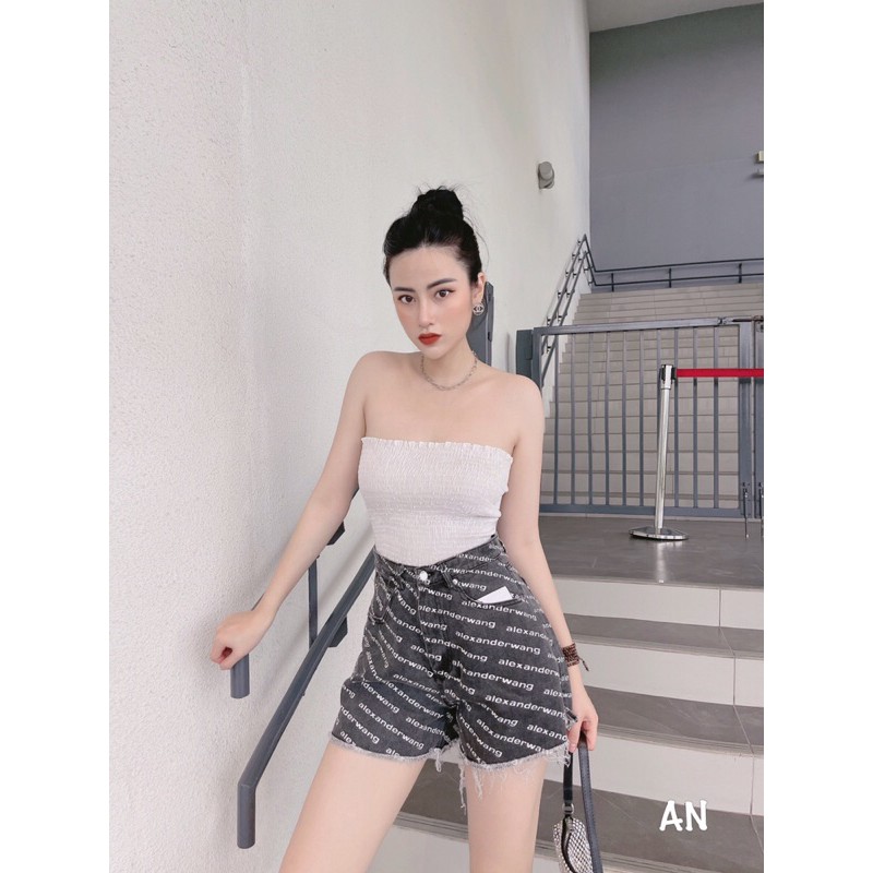 Quần sọc tua rua