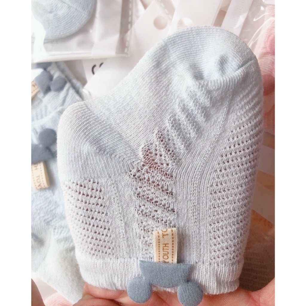 Tất cao cổ cho bé, tất lưới xuất hàn cho bé hình Mickey