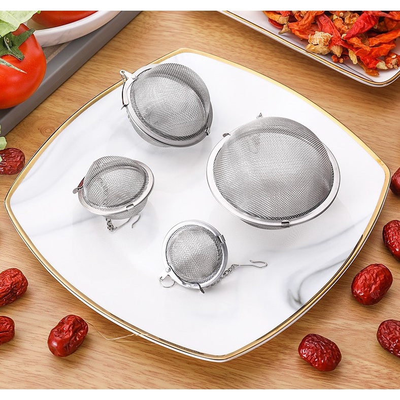 Bóng lọc lưới inox 304, có dây treo, cứng, bền, không gỉ, lọc inox - HVL TEA