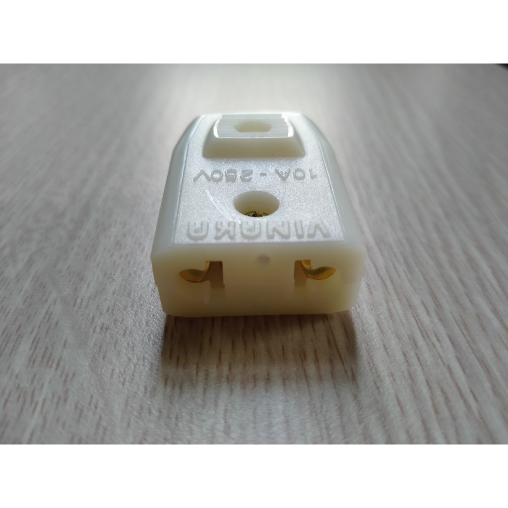 Phích Cắm Chân Dẹt 10A, Phích Cắm Âm 10A Vinaka