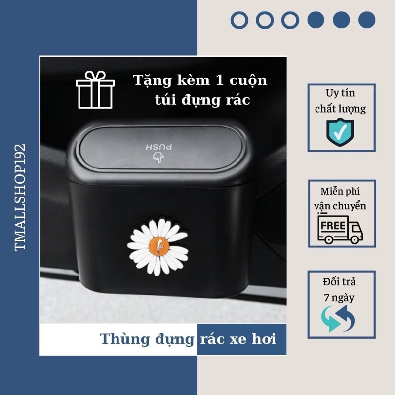 [TẶNG 1 CUỘN TÚI ĐỰNG RÁC]Thùng rác ô tô,thùng rác mini bảo vệ môi trường dùng trên ô tô[UY TÍN - CHẤT LƯỢNG]