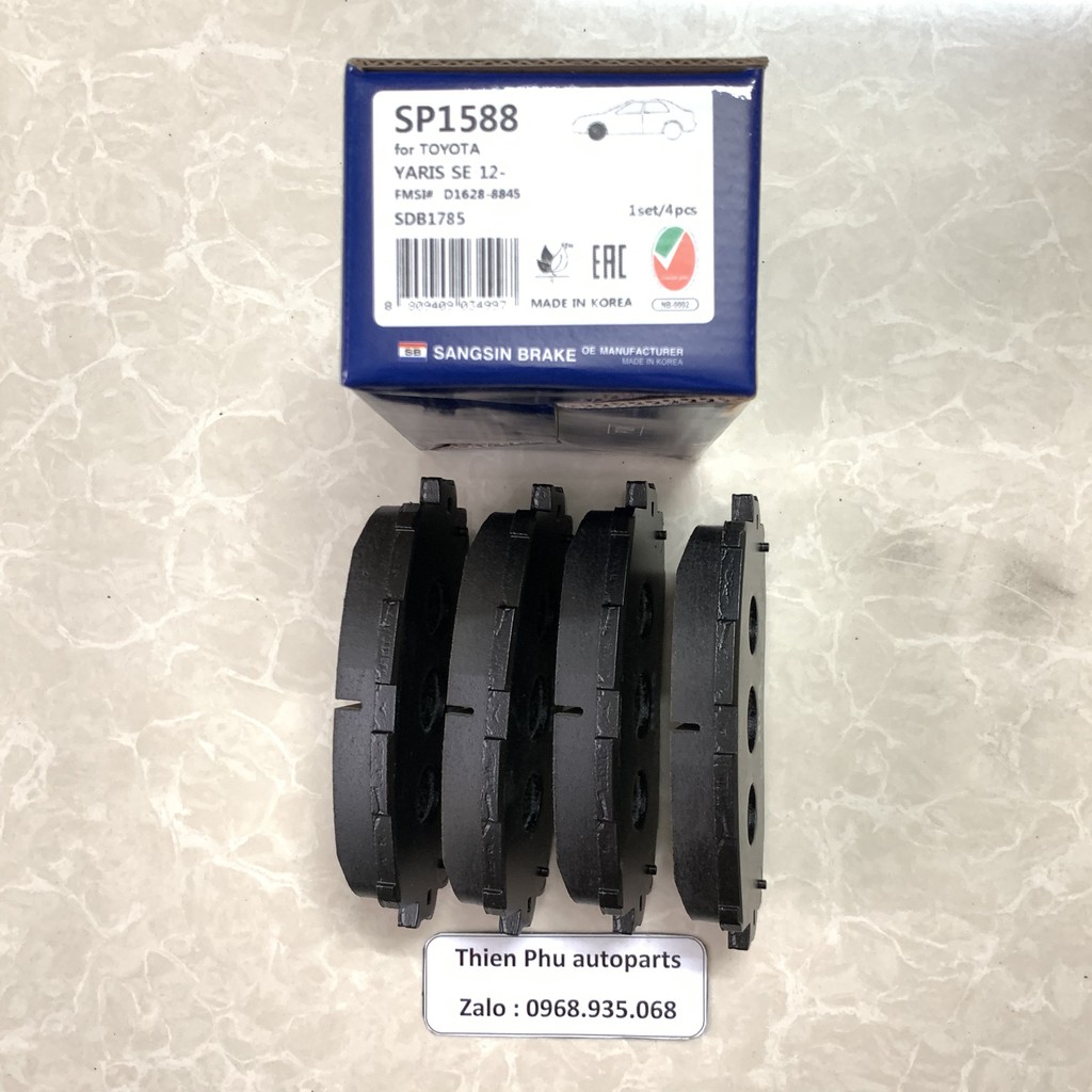 Má phanh chính hãng Hi-Q cho VIOS  + YARIS  + COROLLA Estate - Bố thắng trước. OEM Brake Pad :044650