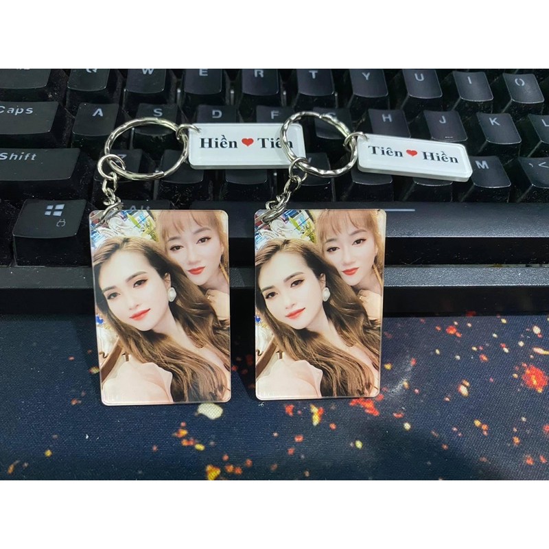 Móc khoá đôi kèm bảng tên💗💗