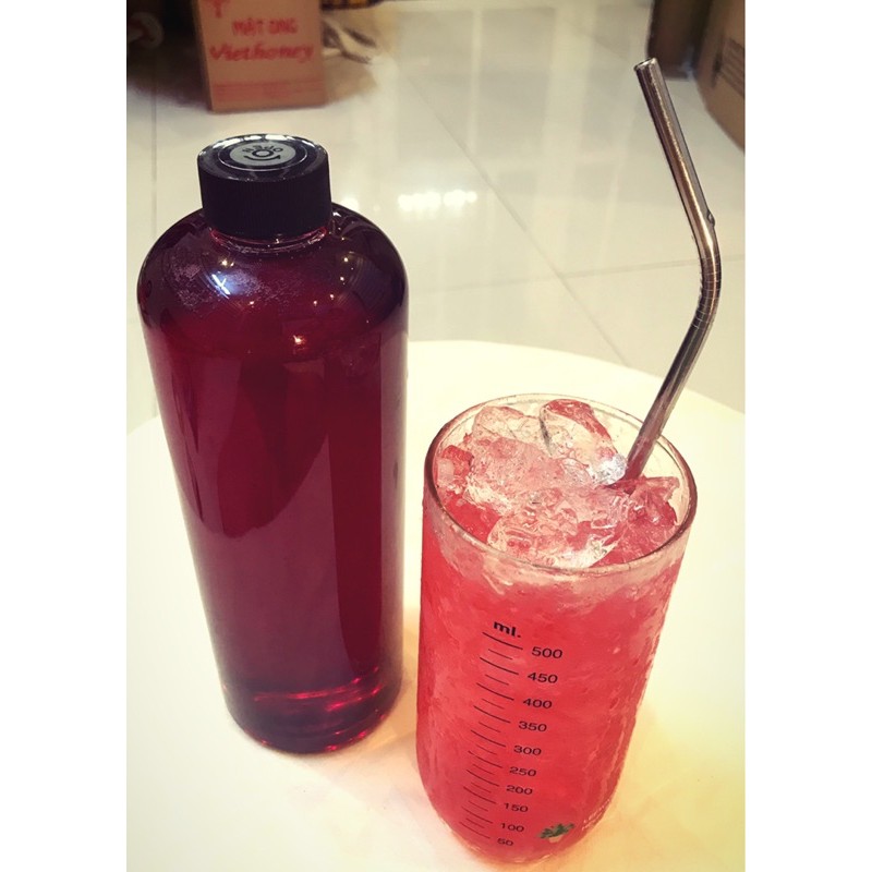 [MNCHOAATISO] • NƯỚC CỐT HOA ATISO ĐỎ (SIRO HIBISCUS ATISO) _ CHAI 1.400GR