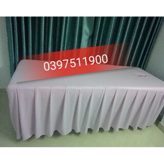 Ga giường spa, nối mi màu tím nhạt