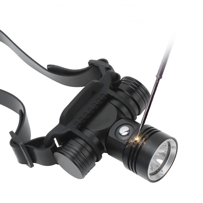 Đèn Pha led drl2 1000 lumens xm-l2 6000k Có Thể Sạc Được, Chống Thấm Nước, Có Màn Hình Hiển Thị 60 Độ