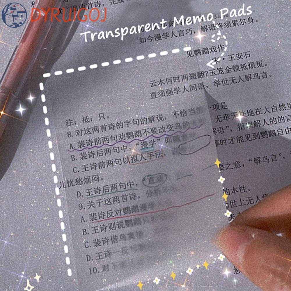 Giấy Dán Ghi Chú Trong Suốt Đơn Giản Sáng Tạo