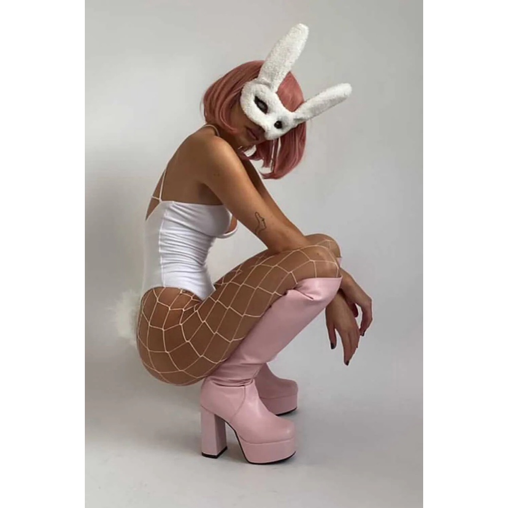 2022 mùa thu đông phong cách mới bốt cao cổ hiệp sĩ bốt sexy phong cách âu mỹ bốt dài ngón chân vuông đế dày-chân đế cao-heeled dày-heeled bên dây kéo bốt thời trang 14cm ultra-cao gót