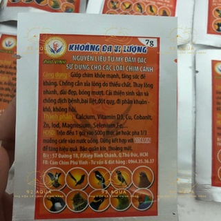 Khoáng Đa Vi Lượng Phú Vinh Cho Chim Cảnh