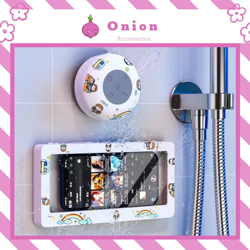 HỘP ĐỰNG ĐIỆN THOẠI CHỐNG NƯỚC CẢM ỨNG + LOA MINI