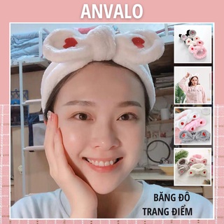 Bờm tóc Anvalo băng đô cài tóc nữ trang điểm dễ thương ANBD88