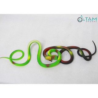 Con rắn hổ mang giả trang trí bằng cao su 80cm HLW-RAN-01
