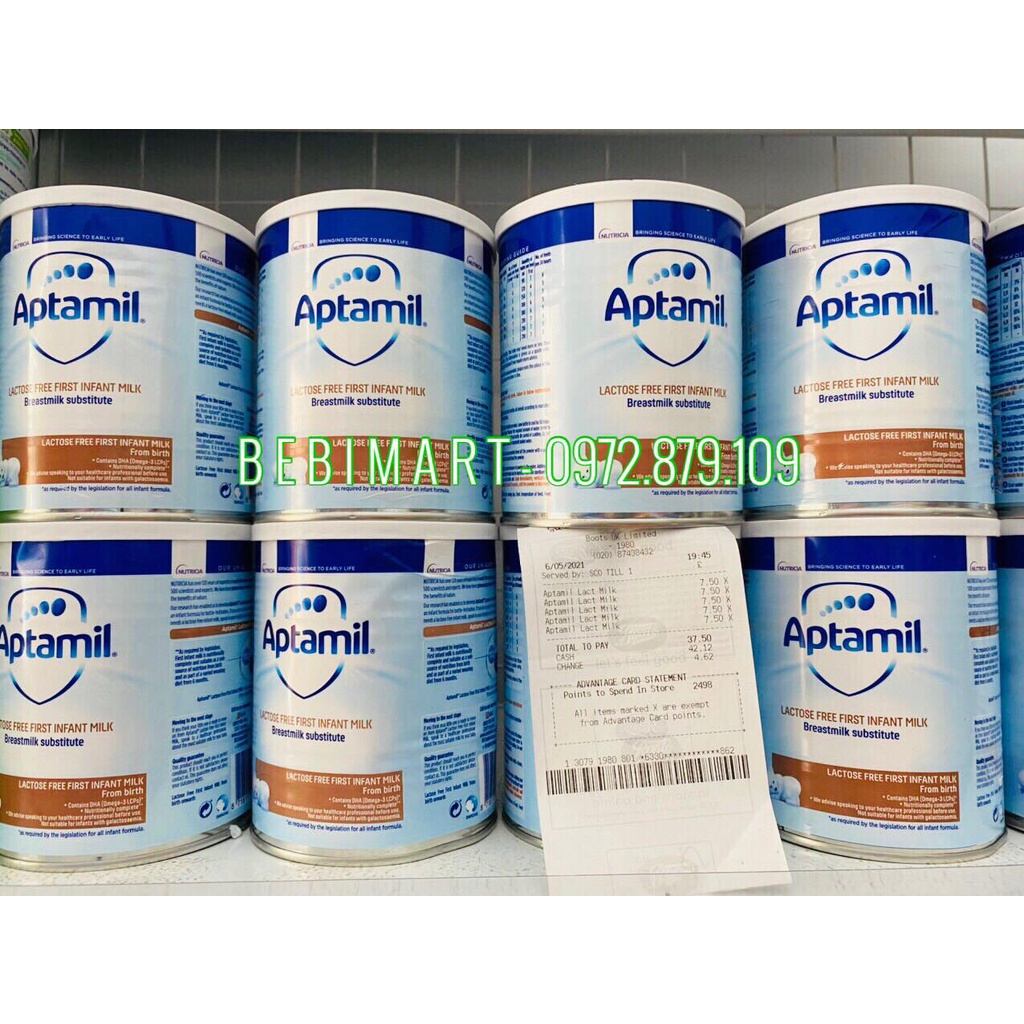 Sữa Aptamil Lactose Free UK 400g