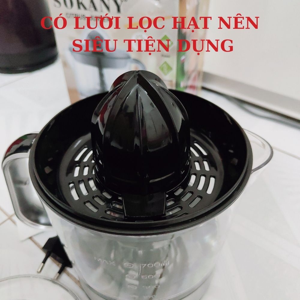 Máy Vắt Cam Tự Động Bằng Điện Sokany JE-623D Mẹ Gạo,máy vắt cam Lebenlang tư động chính hãng 2 chiều Mẹ Gạo