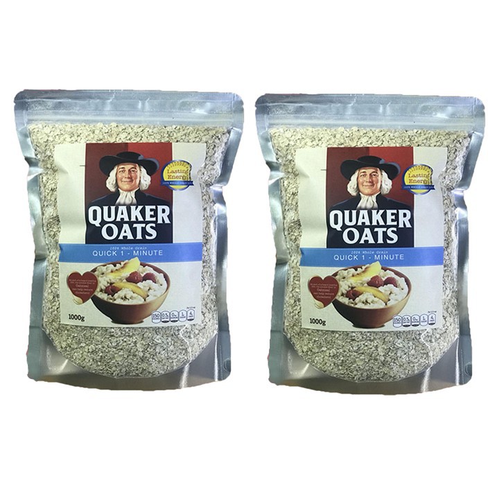 Combo 2kg yến mạch quaker oats nhập khẩu mỹ giúp giảm cân, cung cấp dinh dưỡng,ăn dặm và tăng cơ golovinshop