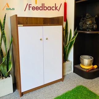 Tủ giày gỗ 2 cánh mở 4 tầng cao 90cm (TG-16)