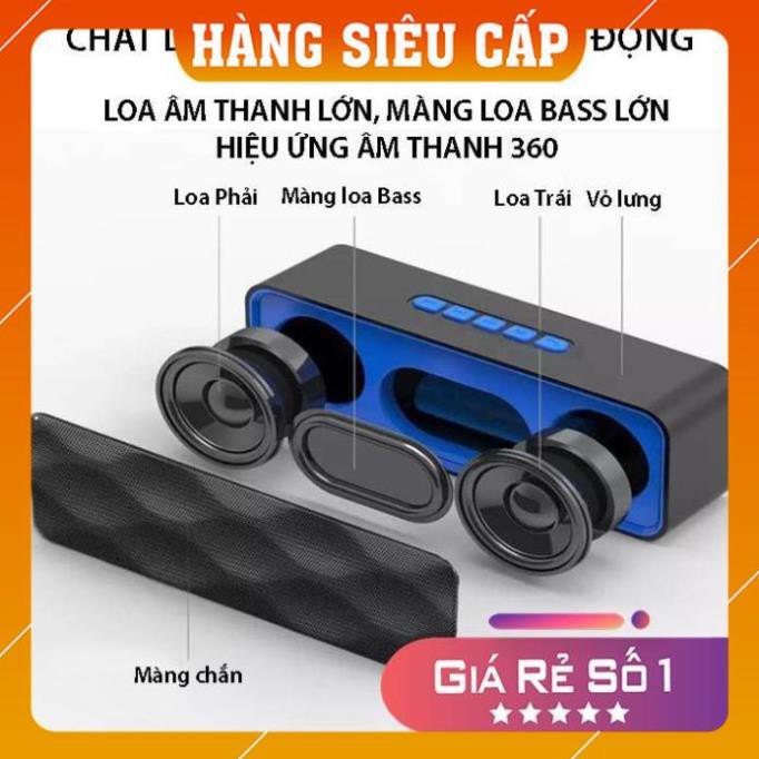 [Hàng xịn] Loa cầm tay Bluetooth  A2DP , Âm Thanh Sống Động, Bass Chuẩn, Cắm USB, Thẻ Nhớ, Cổng 3.5