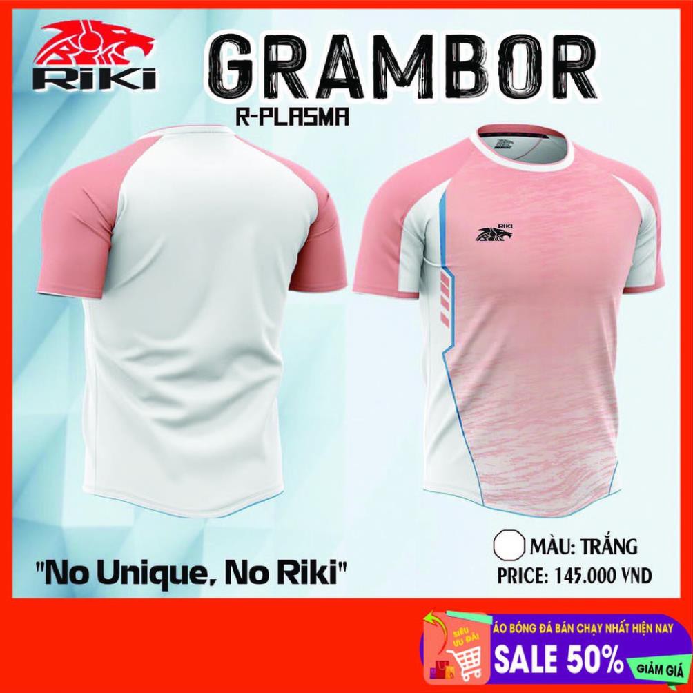 Bộ áo bóng đá không logo RiKi Grambo sẵn kho, giá tốt