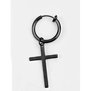 Cross Hoop Ear Cuff kẹp tai titan thánh giá không cần xỏ lỗ không gỉ không đen không dị ứng nam nữ Uniex BTS