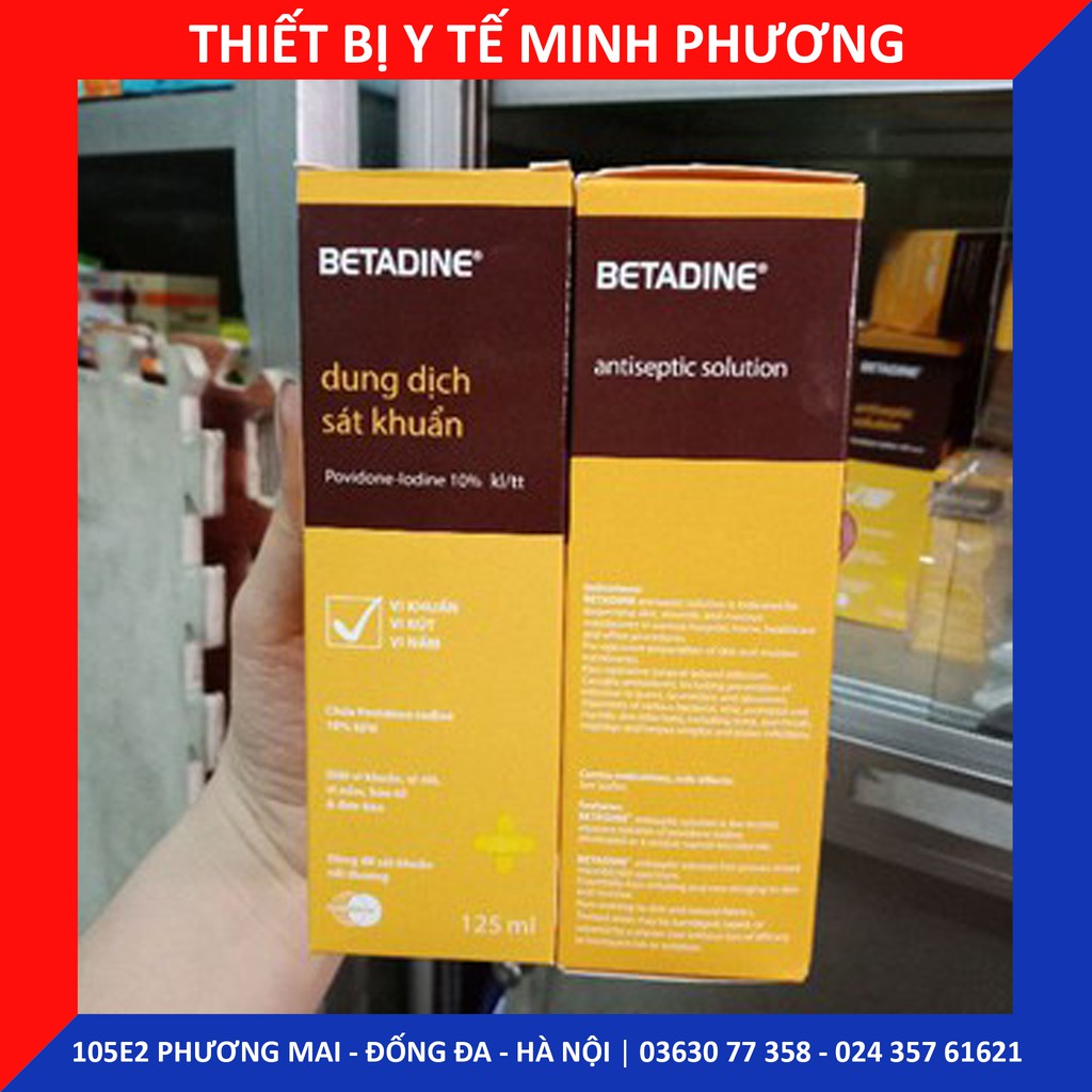 Dung dịch sát khuẩn Betadine 10% 125ml