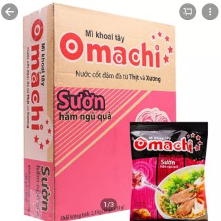 Thùng mì Omachi (Sườn 80gr thùng 30 gói)