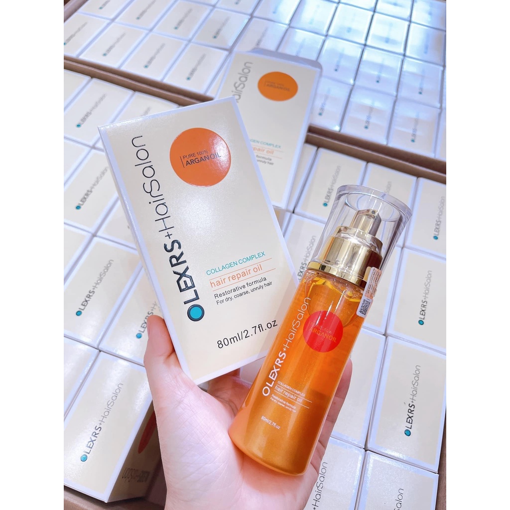 Dưỡng Tóc Olexrs Phục Hồi Tóc Hư Tổn Collagen Complex Hair Repair Oil - 80ml