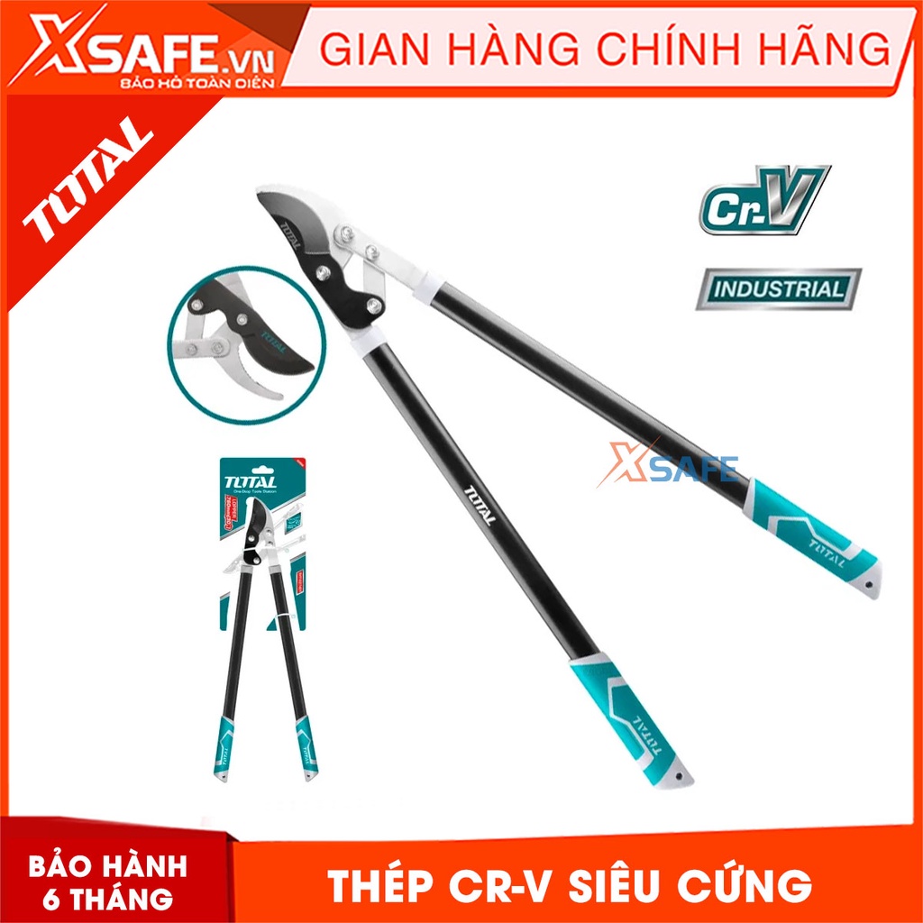 Kéo cắt tỉa cây cảnh TOTAL THT1527401 29&quot; thép Cr-V sơn phủ Teflon chống rỉ sét siêu bén, kéo cắt cây kiểng làm vườn