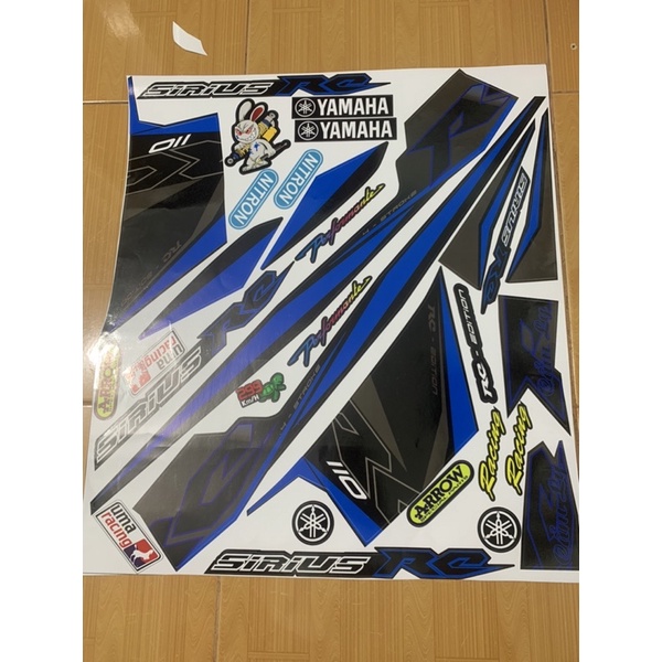 Tem sirius rc 110 xanh đen cao cấp