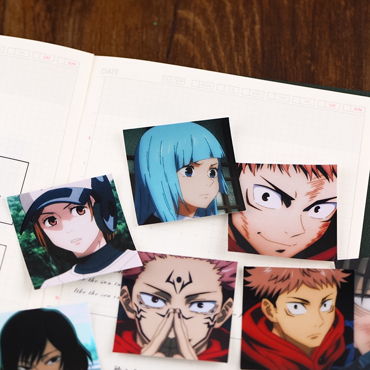50Pcs/Set ❤ Jujutsu Kaisen . Head Portraits Mini Diary Manual Stickers ❤ DIY Fashion Scrapbooks Album Decor Decals Stickers（Size: 2~3cm）