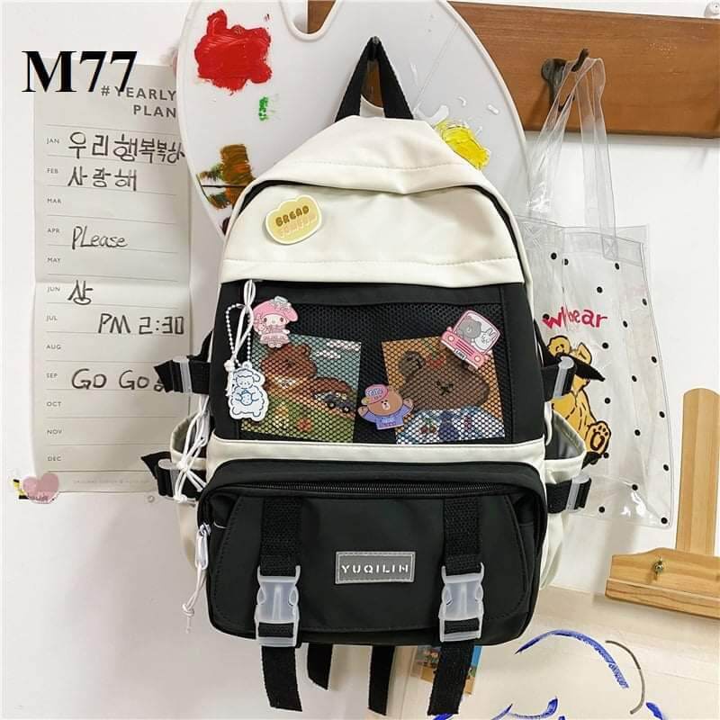 Balo Thời Trang Nam Nữ đi học sinh viên học sinh Ulzzang VOKKOVOO Cấp 1 2 3