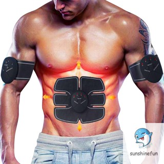 ✅COD99k❤️✨ Abdomen Muscle Training Body Shape Fit Set ABS Six Pad Massage Trainer Sticker Controlle