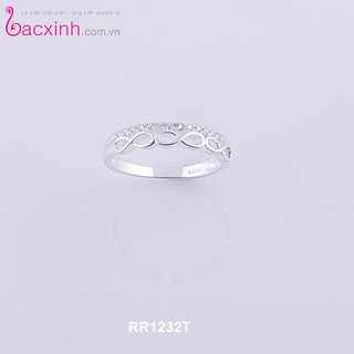 Nhẫn bạc nữ S925 Italia Bạc Xinh Huệ Ngân- Vô cực RR1232