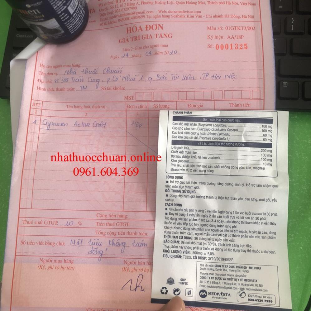 Bổ thận Gymen active gold