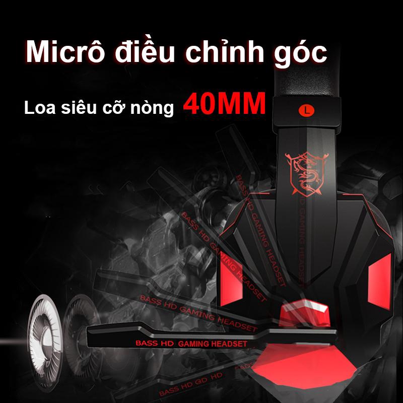 PLEXTONE PC780 Tai nghe gaming có mic có đèn LED cho máy tính, Tai nghe chụp tai gaming, tai nghe chơi game PUBG[M10001]