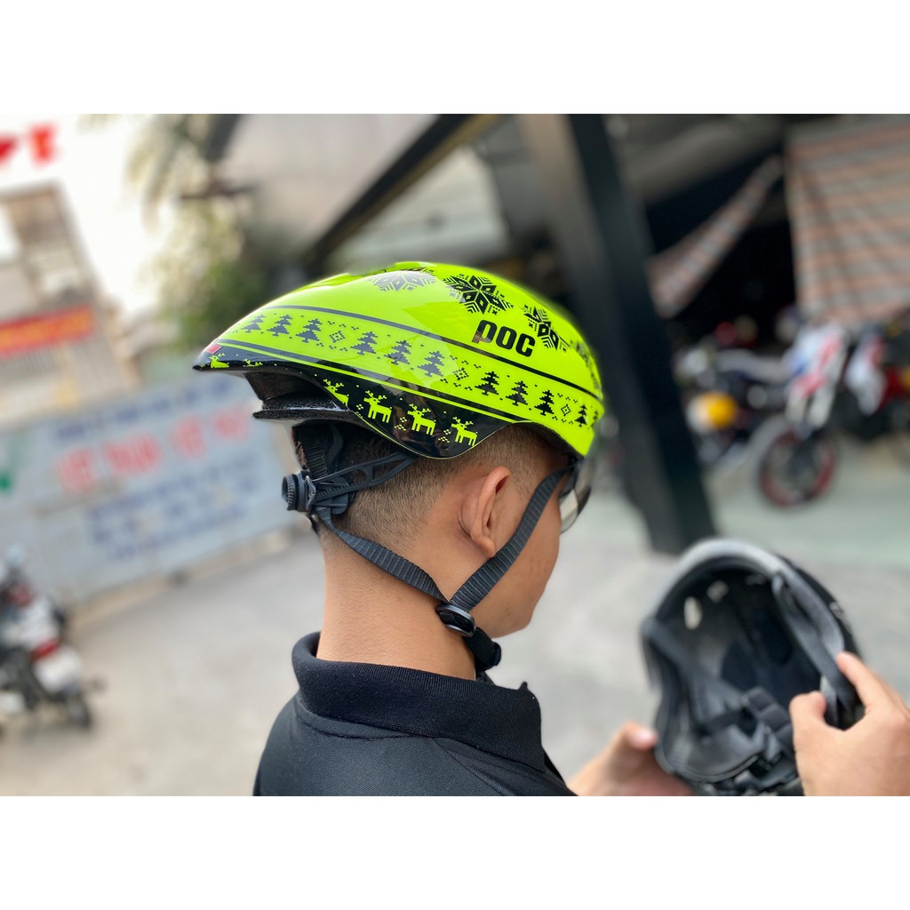 ( Mũ bảo hiểm POC Tem Bông Tuyết cho xe máy và xe đạp