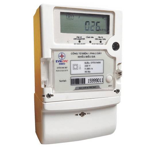 CÔNG TƠ ĐIỆN TỬ 1 PHA DT01M80 EMEC