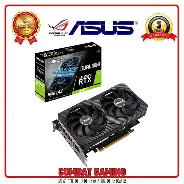 Card Màn Hình Asus Dual Mini RTX 3060Ti OC 8GB GDDR6 LHR