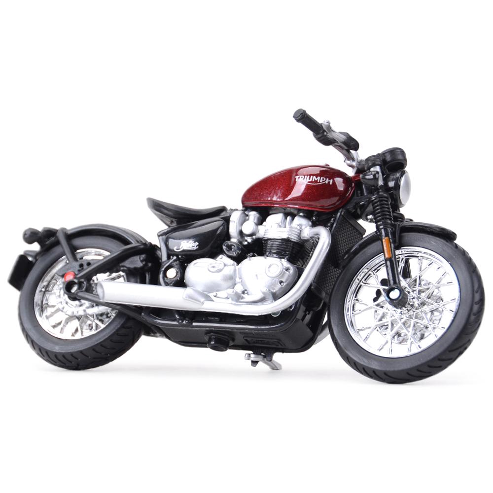 Bburago 1:18 Triumph Bonneville Bobber Die Cast Đồ chơi mô hình tĩnh mô tô sưu tầm