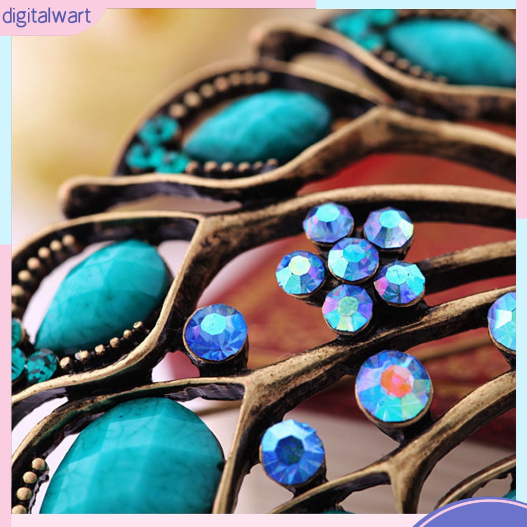 Trâm Cài Áo Hình Chim Công Đính Đá Thời Trang