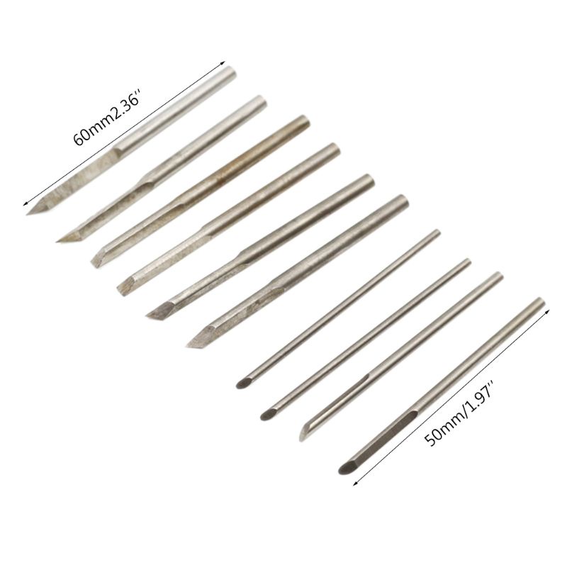 Bộ 10 Lưỡi Dao Khắc Bằng Thép Tốc Độ Cao