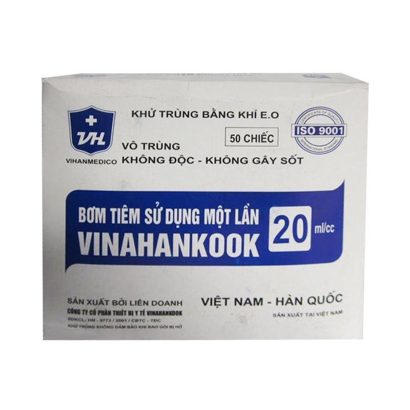 Bơm kim tiêm y tế 1ml 3ml 5cc 10cc 20ml 50ml - ống chích vô trùng, xilanh sử dụng một lần xi lanh Vinahankook - 1 Chiếc