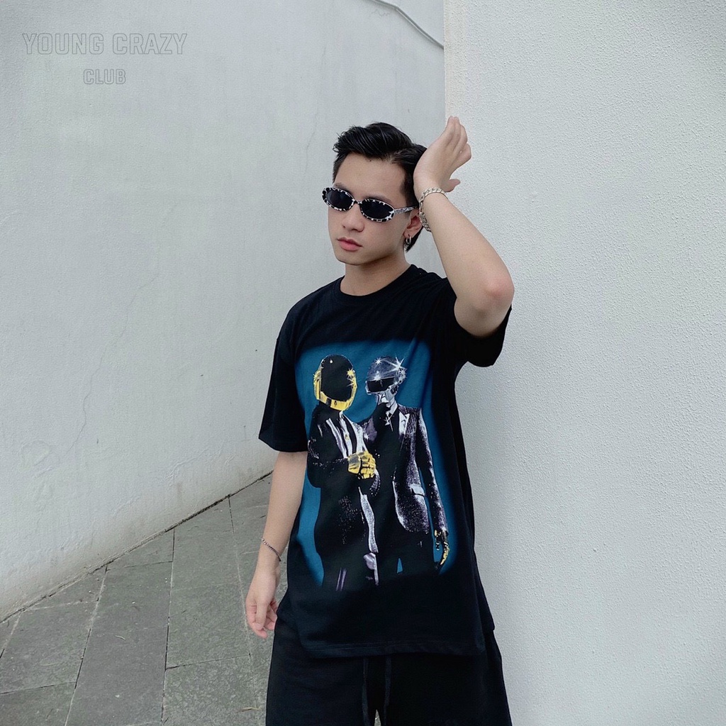 Áo thun vintage Daft Punk unisex oversize