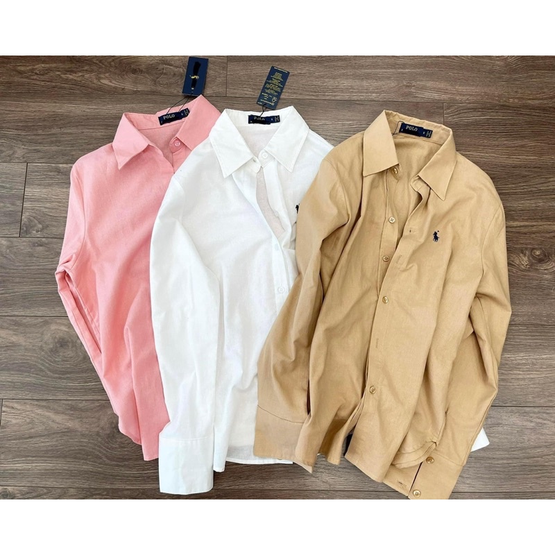 ÁO SƠMI LINEN THÊU LOGO 🐎