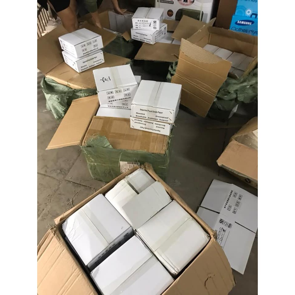 Giấy nến tròn đục lỗ lót xửng / NCKD set khoảng 390 -&gt; 400 tờ/thếp HÀNG CÓ SẴN nhiều size