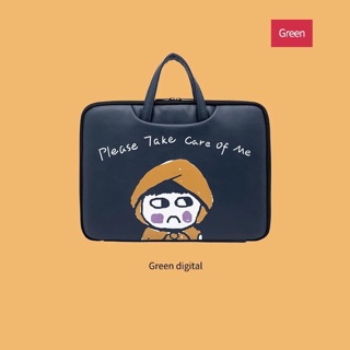 Túi chống sốc Laptop Angry Girl Black Green Digital