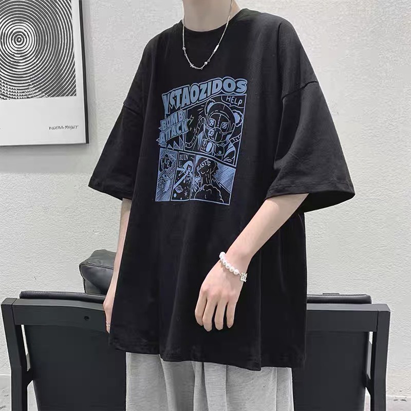 Áo thun phông nam nữ tay lỡ form rộng unisex ATL 223