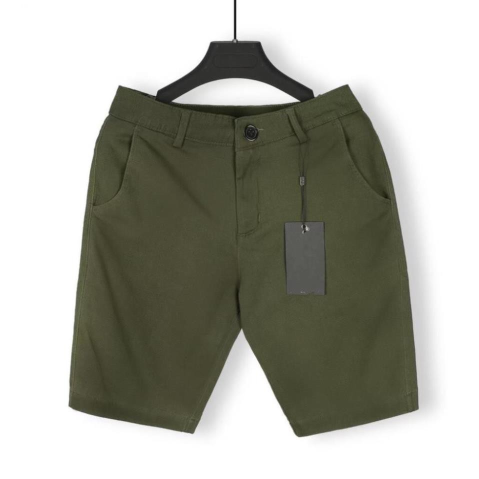 Quần sooc nam kaki dáng Hàn Quốc chất vải kaki co giãn cao cấp mặc thoải mái màu trắng đen xanh rêu H3 | BigBuy360 - bigbuy360.vn